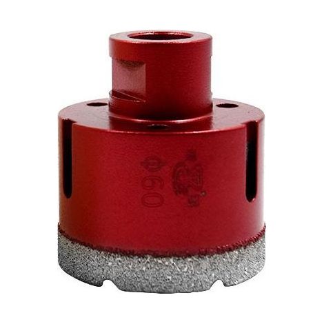 Foret diamanté avec filetage M14, foret à trous creux brasé haute performance pour carrelage/granit/marbre/porcelaine/verre/céramique (60 mm) (1/5)