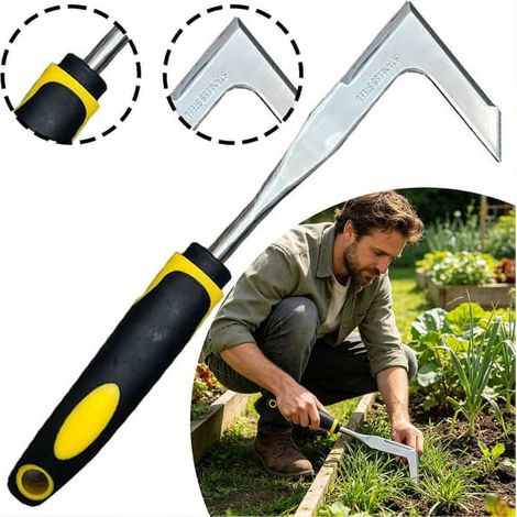 Désherbeur manuel avec poignée ergonomique antidérapante pour parterres surélevés (1/5)