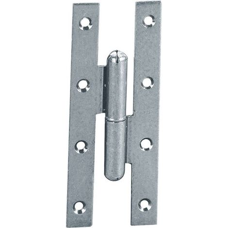 PAUMELLES FERRO ART. 105 MM 140X70 DX. Prezzo per 1 pezzo.
