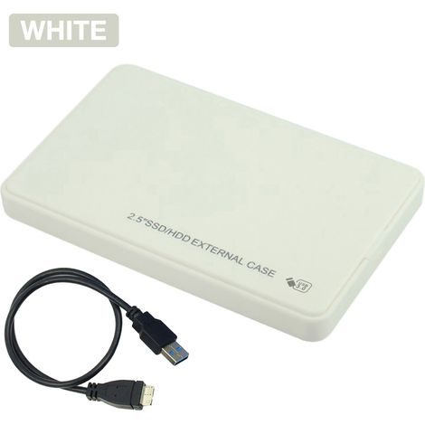 Boîtier disque dur externe USB 3.0 2,5 pouces 5 Gbps SATA HDD SSD pour PC portable et bureau (1/4)