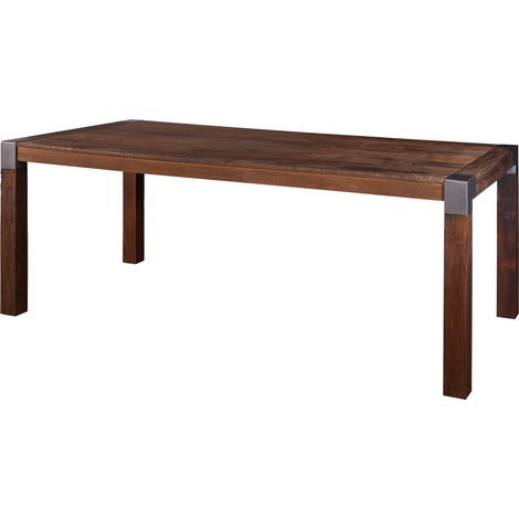 tavolo da pranzo in legno di Mango 200x100x76 marrone laccato AMSTERDAM 15 (1/3)