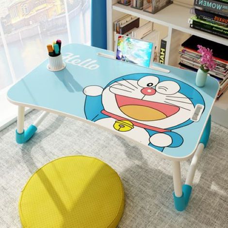 Tablette pliable pour ordinateur portable, dessin animé mignon, support de lit 60x40x28cm, bureau de repos à domicile, pliable et transportable