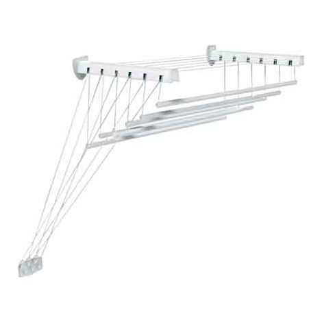 STENDIBIANCHERIA DA PARETE/SOFFITTO cm 140x46x70h - 8,4 mt di stenditura