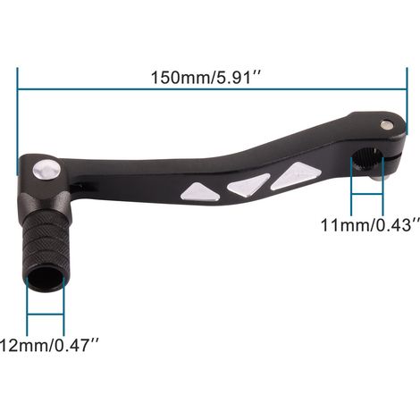 GOOFIT motorcycle gear shift lever compatible with domestically produced Huayang Bosuer assembled CRF50 70 black motorcycles. (1/4)
