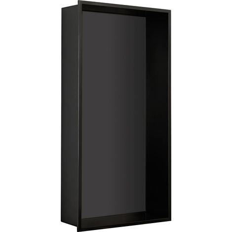 GEDY 24921400000 GUEST Hornacina 60 cm empotrada pared-ducha rectangular negro mate - ref: 24921400000 (1/2)
