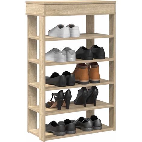 Schuhregal Sonoma-Eiche 60x30x98 cm Holzwerkstoff