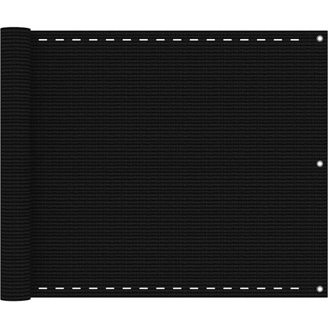 Brise vue pour balcon - Brise vent Écran de jardin Noir 75x400 cm PEHD BV820448 - BonneVie (1/5)