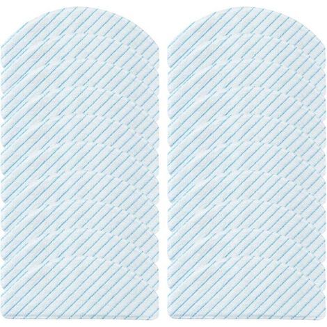 Lot de 20 Chiffons Microfibre Épais pour Robot Aspirateur et Laveur avec Système d’Essorage Automatique – Compatible Ecovacs Ozmo (1/5)