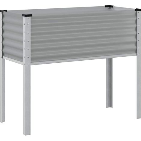 Maison Exclusive - Pflanzkübel Grau 100x45x90 cm Stahl