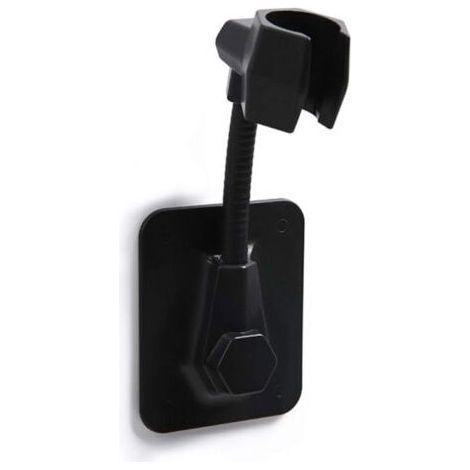 Support Douchette Mural Support pour Pommeau de Douche Réglable Auto Adhésif Support Douche Plastique Universel Support de Pommeau de Douche Sans Perçage Support Mural Accessoire Douche Noir (1/4)