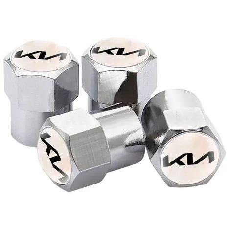 (Silver-B) Bouchons de valve de voiture compatibles avec CADENZA, Ceed, TE, K5, KX1, K3, STONIC, K9, OPTIMA, PICANTO, RIO, SORENTO, SOUL - Accessoires pour pneus et jantes (1/5)
