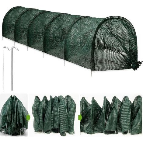 300 x 45 x 45 cm Serre Portable Protection Contre la Chaleur du Soleil, Tunnel de Jardin Couverture Ombrage Net pour Serre Jardin Patio Plantes,Filet Tunnel Jardin Potage,pour Jardin Potager Protectio (1/5)