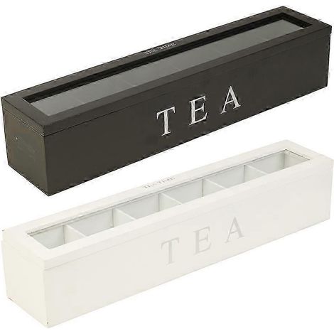 Aufbewahrungsbox aus Holz für Tee-, Kaffee- und Zuckerbeutel, vielseitige Aufbewahrungsbox für Zuhause, stilvoller Organizer für Küche und Wohnzimmer. (1/5)