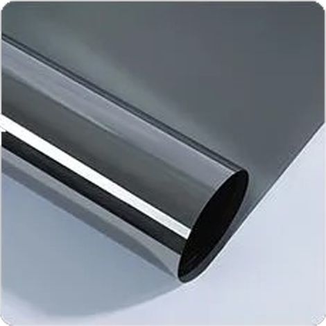 NICOLA Self-Adhesive Window Privacy Film, One-Way Transparent Insulating Film, 40cm x 2m, Silver Gray
