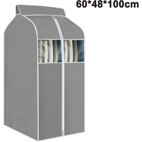 Bardusch - Sac à vêtements suspendu Organisateur de sac à vêtements Rangement avec fenêtres en PVC transparent Housse de support à vêtements (1/4)