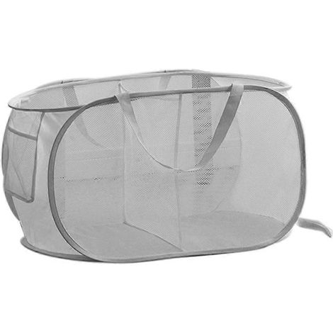 Panier à linge pliable en maille respirante pour la maison B-- (1/5)