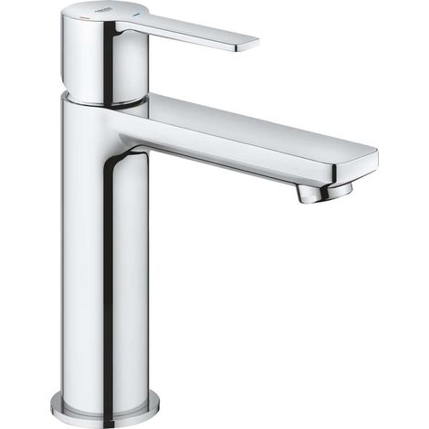 Grohe Lineare New - Waschtischarmatur mit Push-Open-Ablaufgarnitur, Kaltstart, Chrom 23996001 (1/2)