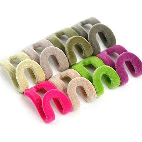 10 pezzi ganci appendiabiti portatili multiuso a forma di S, appendiabiti in plastica bifacciale, gancio per asciugamani da doccia, organizer per la casa (1/5)
