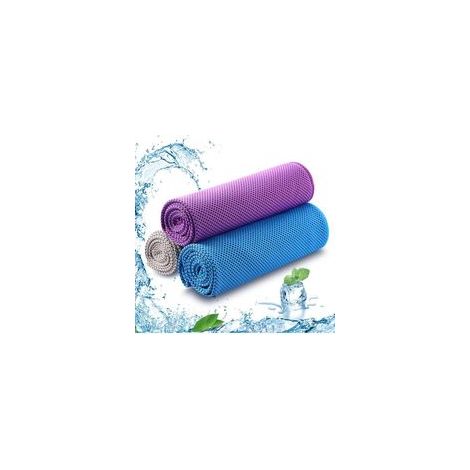 Kühlhandtuch – Mikrofaser – 30 x 90 cm – Für Outdoor-Sportarten, Fitnessstudio, Yoga, Radfahren, Wandern, Golf, Camping – 4er-Pack (1/5)