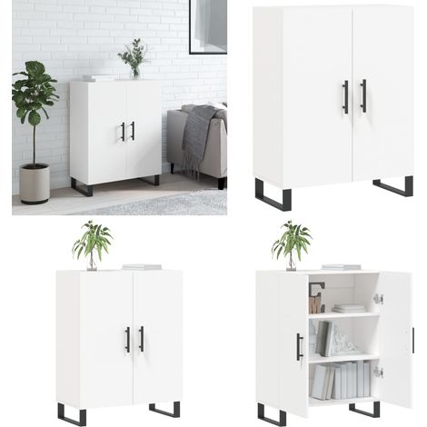 Buffet blanc 69,5x34x90 cm bois d'ingénierie - Buffet - Armoire - Meuble De Rangement - Mobilier - Cuisine - Home & Living