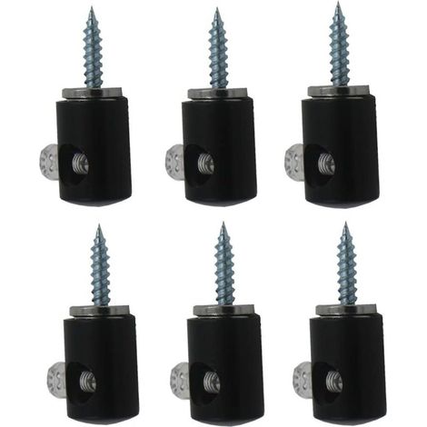 Lot de 6 Crochets d'éclairage pour Lustre, Câble Fixation Décentralisation Fil électrique Crochet pour Lustre, Plafonnier, Câble électrique, Entrée, Suspension, Crochet de Plafond ou Mural (1/5)