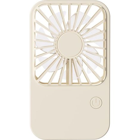 Mini Ventilateur de Poche Portable, Rechargeable USB avec 3 Vitesses, pour Cils à Piles, Filles Enfants Femmes Hommes Voyage Marron (1/5)