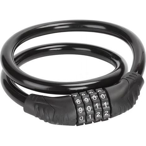 Antivol Velo Cadenas à Code 4 Chiffres, Chaine Antivol 65cm Câble de Sécurité Anti Vol Bike Lock Robuste Attache Velo Pour Roue Trottinette électrique Scooter Poussette Moto (1/5)