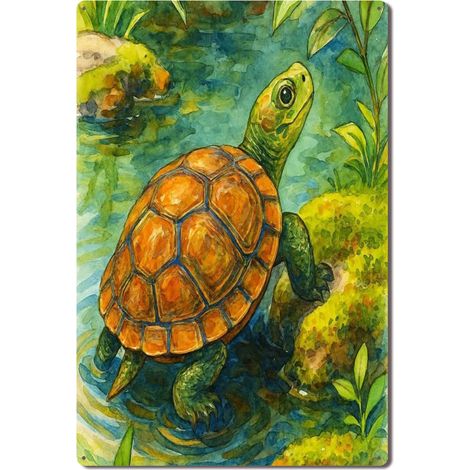 Plaque Métallique Vintage Décoration Murale pour Salon de Méditation Bar Jardin et Bureau, Créant une Atmosphère de Calme et de Paix pour Vos Moments de Détente 30x20 cm. (1/5)