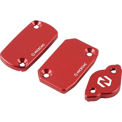 Protector de la tapa del depósito de embrague y freno, material de aluminio, compatible con modelos Beta, rojo. (1/2)