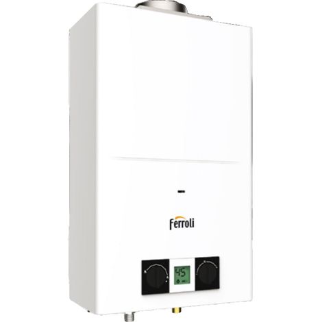 Calentador de agua a gas Ferroli Pegaso Eco 14, 26,8 kW, 9,5 kg