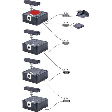 Solo Elektronikschloss Set - 4 Fronten, RFID, 125 kHz, Zamak/Kunststoff schwarz (1/5)