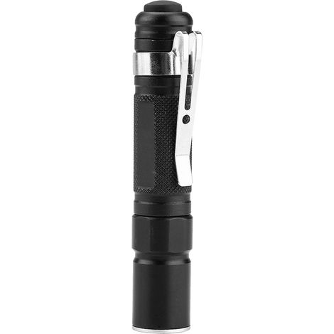 Mini lampe torche LED portable à clip, lampe stylo zoom télescopique pour camping extérieur (1/5)