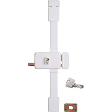 Serratura HORGA A2P, bianca, CP Transit 2, quadro maniglia, 88 x 140 mm, destra, 4 chiavi, porta max 45 mm – THIRARD (1/2)