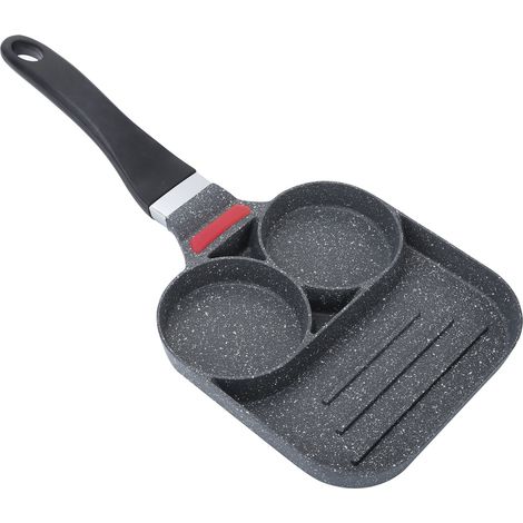 Poêle à omelette, crêpière, casserole pour petit-déjeuner, compatible avec les cuisinières à gaz, ustensiles de cuisine (1/5)