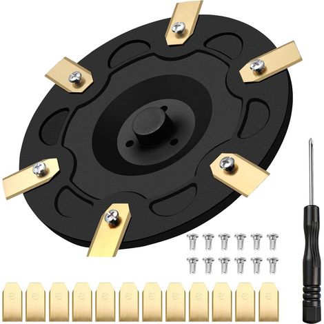 12 lames compatibles avec Segway Navimow i105E, i108E, i110E, i205 AWD, i208 AWD + 12 vis compatibles avec Segway Navimow, disque de coupe et plateau tournant pour robot tondeuse. (1/5)