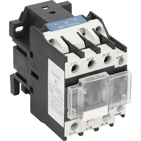 Contacteur Tripolaire 380V AC, 3P Normalement Ouvert, Haute Conductivité, Contacts Renforcés, Sensibilité Élevée, Bobine Industrielle (1/5)