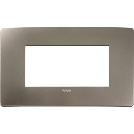 Placca Vimar Plana Up 4M titanio 14654U.33
