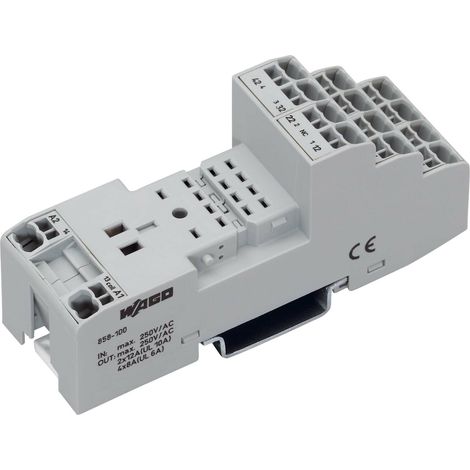 WAGO GmbH& Co. KG Relaissockel für 2 und 4 Wechsler 858-100