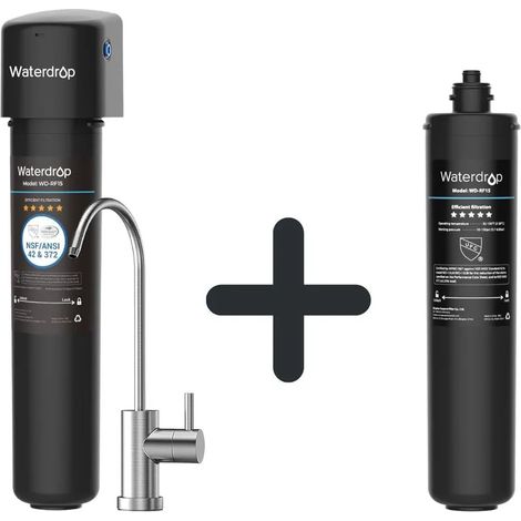 Waterdrop Système de filtration sous évier 15UB avec robinet dédié, NSF/ANSI 42, 60 000 L, avec 1 WD-RF15 (1/5)