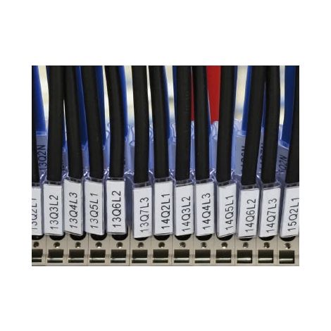 Targhetta MG-TPMF bianca 4×30 mm per segnaletica tubetti elettrici CEM42096B
