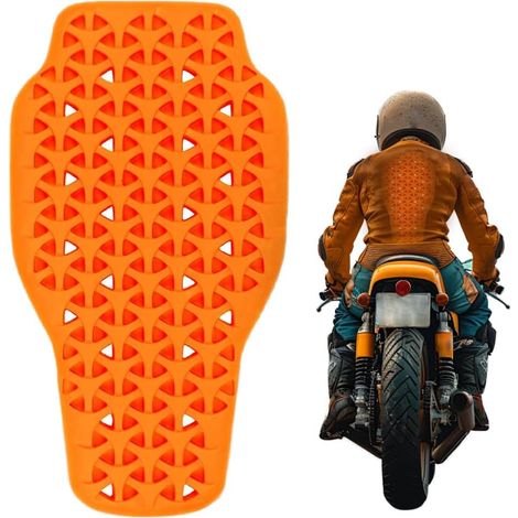 Protection Dorsale pour Moto, Protection Dorsale de Moto Amovible, Insert de Protections Dorsale 42 x 23 cm, Haute Sécurité Certifiée CE Dorsale Motos pour VTT et Motos, Adulte Unisexe (1/5)