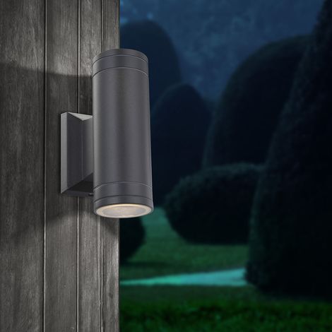 Aplique de pared - gris - Gantar - aluminio - GU10 - 32028-2 - (1/3)