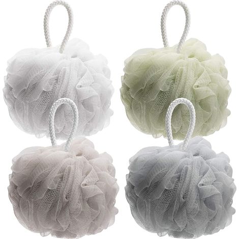 Éponge De Douche - Poire À Luffa En PE - Pour Nettoyage Corporel - 4 Pièces (1/5)