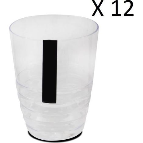 Lot de 12 verre à liqueur, verre dégustation - Diamètre 9 x Hauteur 11.5 cm -JUANIO (1/3)