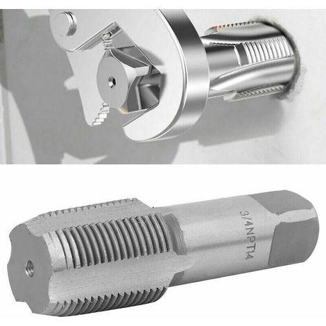 Ricambio filettatura tubo HSS 3/4" NPT argento per riparazioni standard (1/3)