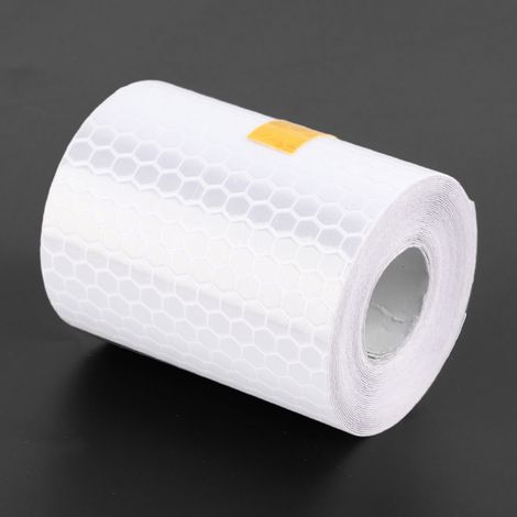 Ruban adhésif réfléchissant 3m x 5cm pour carrosserie auto, bande de sécurité autocollante, déco warning blanc, trim de véhicule (1/5)