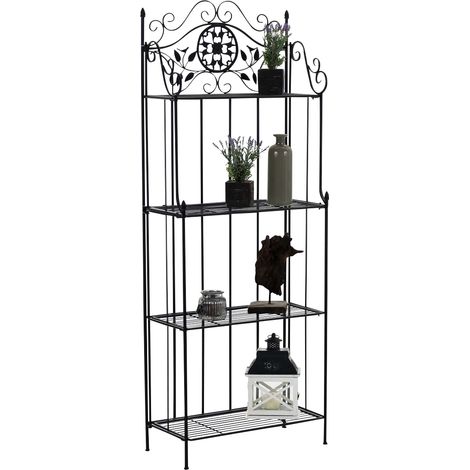 Estantería de Hierro Plegable Flora Negro