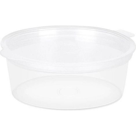 Boîte de rangement pour slime de 100 pièces avec couvercle intégré, jetable, pour sauces et condiments. (1/4)