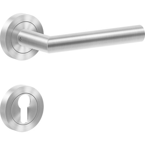 KARCHER DESIGN Drückergarnitur ER28S - Rhodos, Profilzylinder, Edelstahl (1/5)