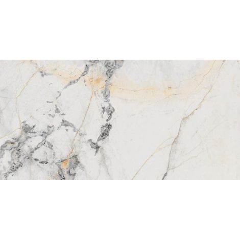 Aelle - Carrelage sol / mur effet marbre gris mate 60x120 cm MARBLELOUS Erdek R - Vendu par boîte de 1,44 m² (1/4)